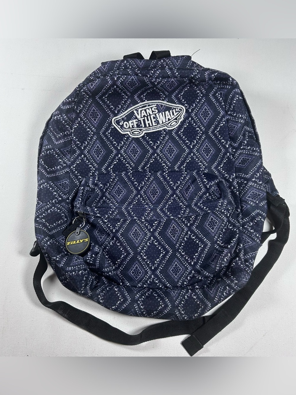 Vans Off The Wall Realm Geometric Diamond Knit Medium Sized Backpack